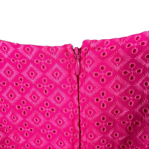 Lilly Pulitzer Fluorescent Neon Pink Aisha Romper Size 10 NWT Shorts Under Dress - Picture 14 of 16